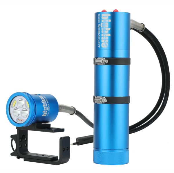 Bigblue 7000-Lumen Dual-Beam Video & Tech Light – Side Mount EOD (Black, Blue, or Pink) - Image 2
