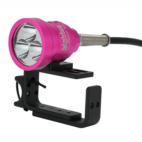 Bigblue TL4000P EO Light Head with Adjustable Goodman Handle – (Black, Blue, Pink) - Image 3