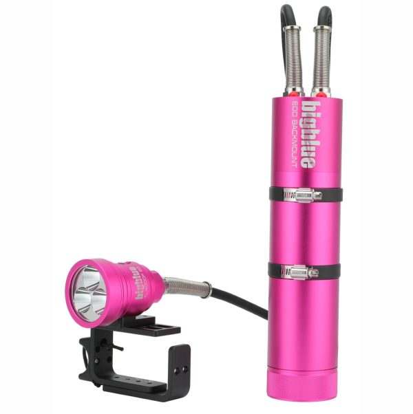 Bigblue 4000-Lumen Tech Light – Backmount EOD (Black, Blue, or Pink) - Image 3