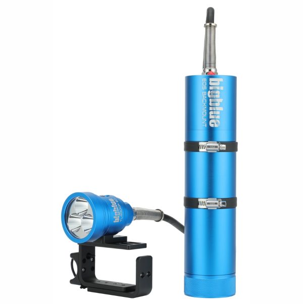 Bigblue 4000-Lumen Tech Light – Backmount EOS (Black, Blue, or Pink) - Image 3
