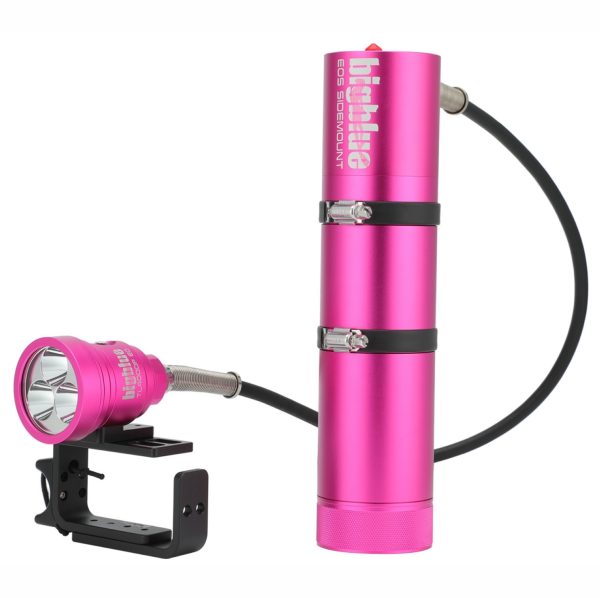 Bigblue 4000-Lumen Tech Light – Side Mount EOS (Black, Blue, or Pink) - Image 3