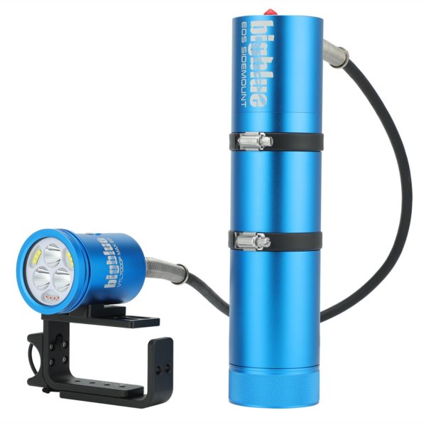 Bigblue 7000-Lumen Dual-Beam Video & Tech Light – Back Mount EOD (Black, Blue, or Pink) - Image 2