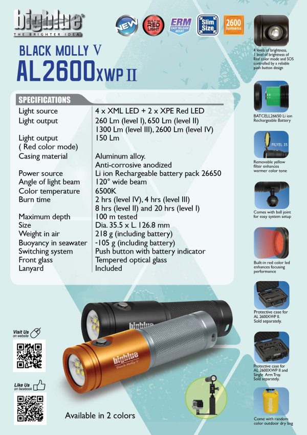 Bigblue Kit- Black Molly VII with Case (Black or Orange) - Image 6